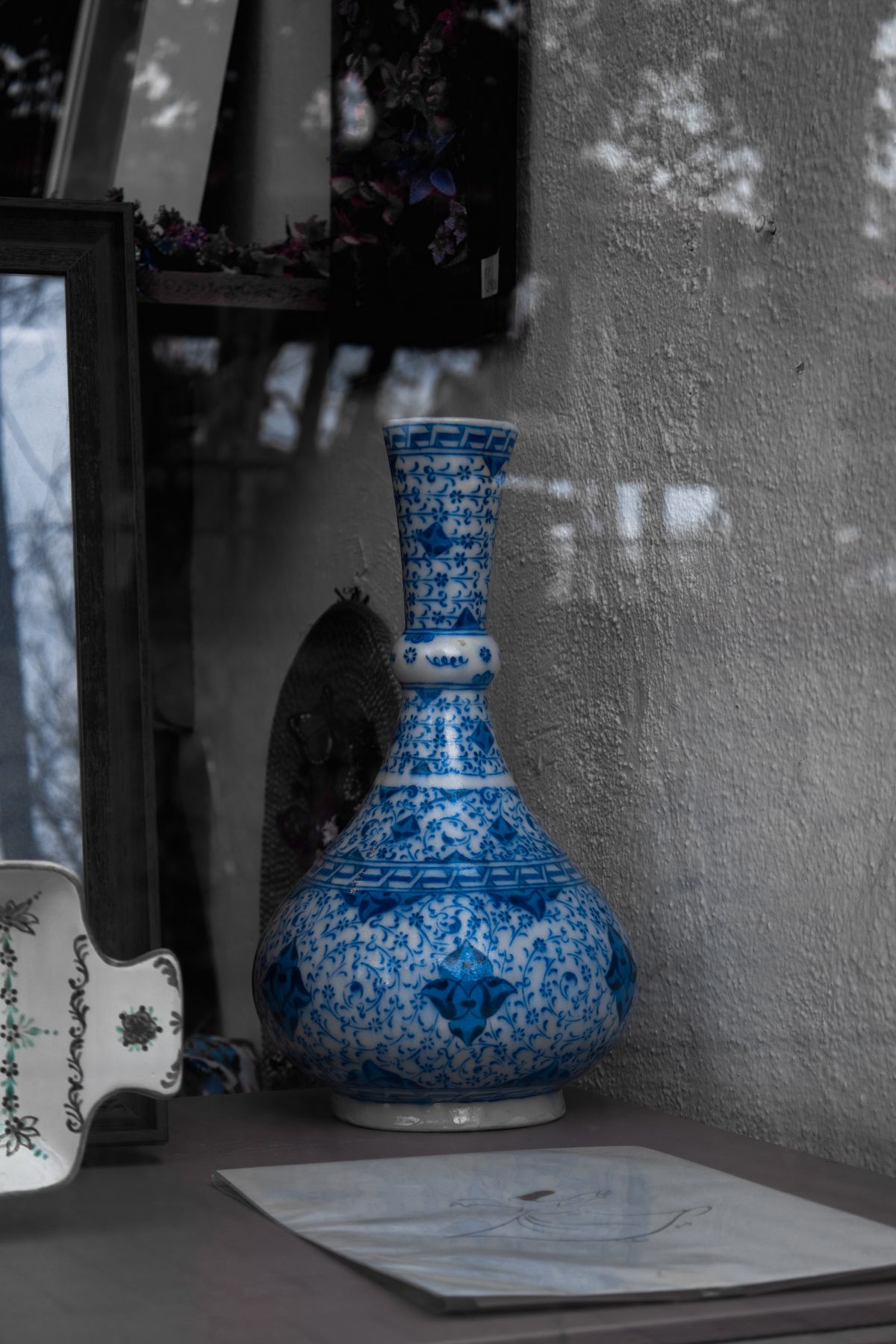 Turquoise Blue Pottery - traditional handicraft at Nigar Khana, Multan