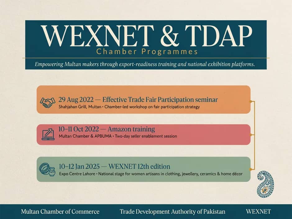 WEXNET & TDAP programme timeline poster