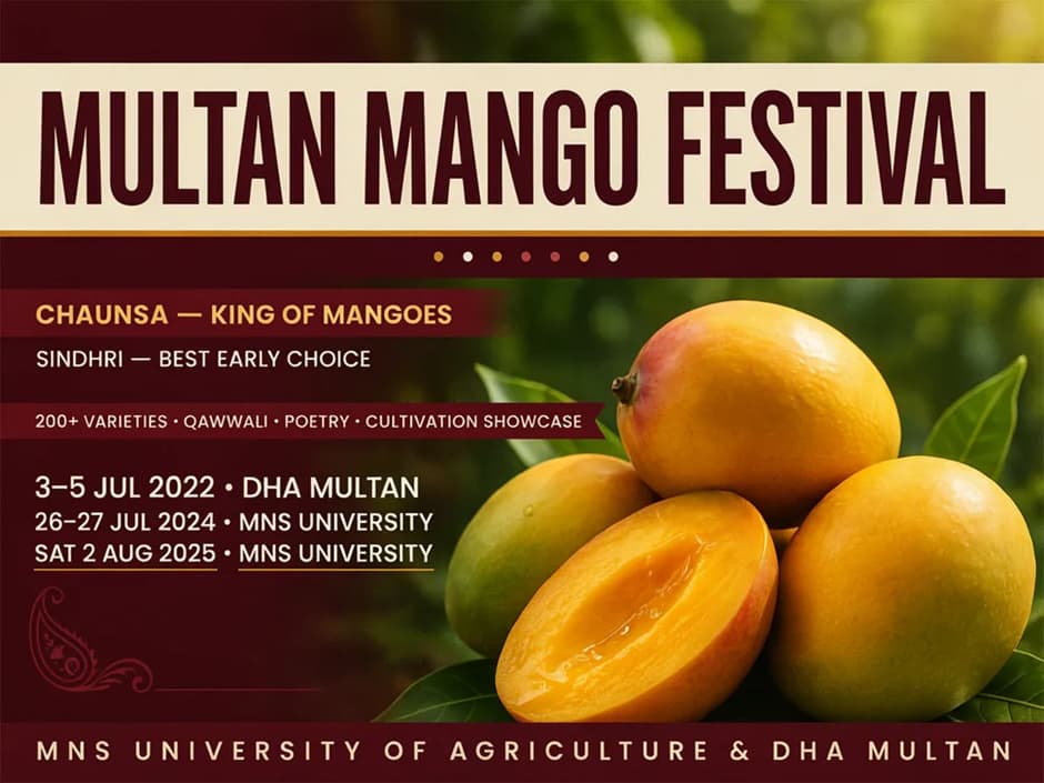 Multan Mango Festival - edition dates poster